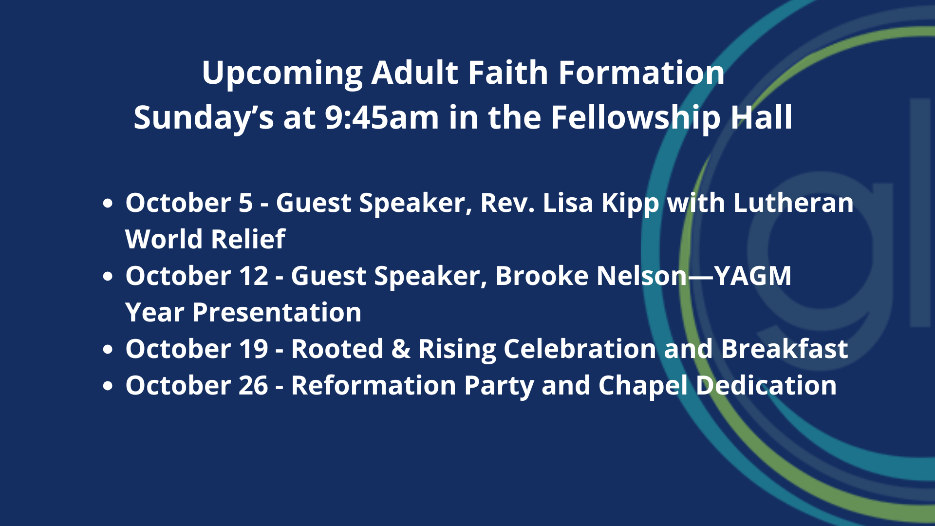 Faith Formation